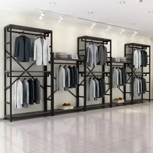 Elegant Men Store Fixtures Boutique Mens Clothes Display Rack New Idea Men’s Shop Interior Design