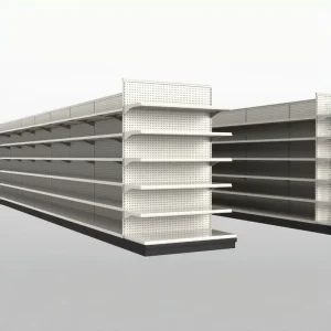 Endcap Display ShelvingIsland Metal Display Racks Single Side Store Display Rack