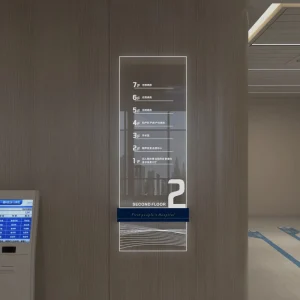 Energy Saving Multi Color LED Lit Directory Signs Custom Directional Displays for Modern Commercial Buildings