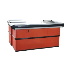 Ensure CC-09 Supermarket Checkout Counter Equipment 1200x850mm 3 Compartments Anti-Rust Durable Stainless Steel