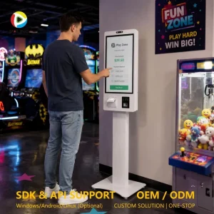 Entertainment Venue Cash Collection Terminal for Arcade and Gaming Centers Cash Payment Kiosk
