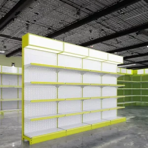 Equipment Rack Shelving Gondola Metal Display Grocery Store Used Shopping Supermarket Solid Single Sided Storage Shelves