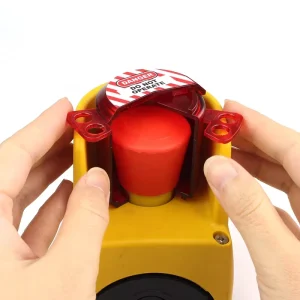 Exclusive Design Cylindrical Rotatable PC Safety Emergency Switch Lockout Block