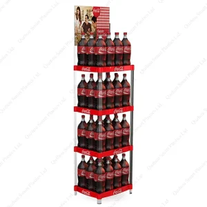 Exhibidor De Plastico Cola Merchandiser Rack Free Standing Beer Promotion Display Rack Exclusive Advertising Display Rack