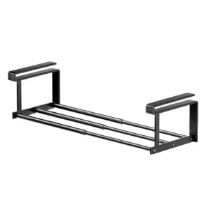 Expandable Shoe Rack Multifunctional Retractable Under Cabinet Shelf Hanging Shoe Rack Organizer for Closet