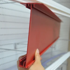 Extrusion Sign Holder Supermarket Display Stand Price Board