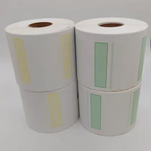 FACTORY Blank Fanfold 4X6 Inch Direct Thermal Paper Adhesive Waterproof Label Sticker for Shipping Address Barcode Printer