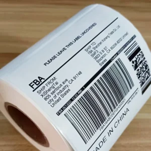 FBA Label Sku Identification Logistics Sticker Tagging Barcode Tracking QR Code FBA Outer Box Packaging Label Sticker Printing