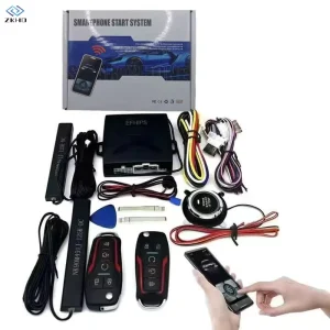 Factory 12V Five Buttons Car Remote Control Starts Preheating and Cooling Car One Key Start PKE Anti theft Alarm