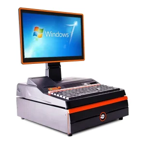Factory 15” Touch Screen All in One Pos System cash Register cashier Pos Machine With Printer Cash Box Keyboard