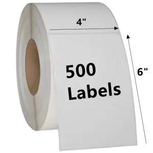 Factory Adhesive 100x150mm A6 Thermal Labels Waybill Sticker Waterproof 4*6 Address Shipping Direct Thermal Label Rolls