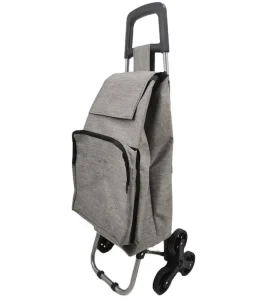 Factory Collapsible Carry on Vegetable Shopping Trolley with Cooler Bag 6 Wheels