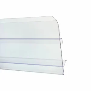 Factory Custom 48 inch Length PVC Shelf Strip Price Tag Holder Plastic Data Strip For Supermarket Shelves