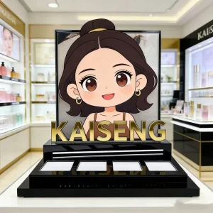 Factory Custom Acrylic Countertop Skincare Beauty Product Display Racks Perfume Displays Cosmetics Makeup Display Stand