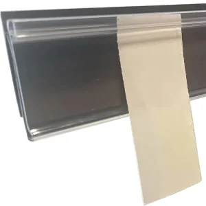 Factory Custom Angled Data Strips Plastic Price Tag Holder PVA Shelf Label Holders For Wire Shelf