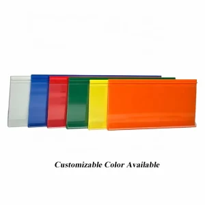 Factory Custom Channel Shelf Strips Plastic Price Tag Holder Strip PVC Price Label Holders For Shelves