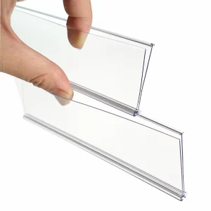 Factory Custom Convenience Store Pvc Shelf Label Holder Shelf Price Tag Holder Data Strip for Gondolat Shelves