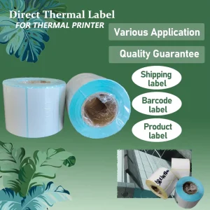 Factory Custom Durable Heat Sensitive Barcode Direct Thermal Labels for Packaging Use Supermarket Eco Friendly 58*40mm