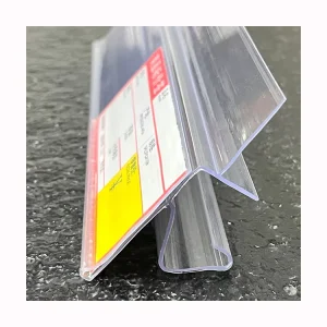 Factory Custom Economy Multi-Color PVC Shelf Data Strip Plastic Price Tags Holder Price Holder for Metal Shelves
