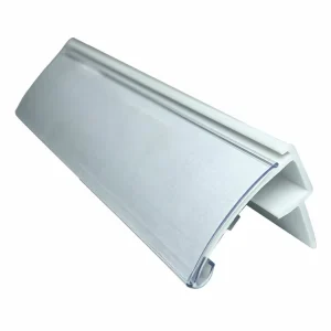 Factory Custom Economy Scanner Rail Plastic Price Tag Holder White Shelving EPOS Strips for Supermarket Freezer