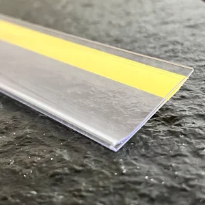 Factory Custom Flat Mount Ticket Molding Info Strips Adhesive Price Shelf Label Tag Holder Strip Data Strip Adhesive for Shelves