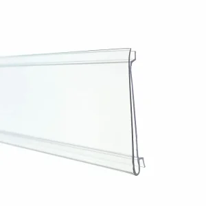 Factory Custom Label Holder Plastic Price Tags PVC Plastic C Channel Clip In Shelf Data Strip For Gondola