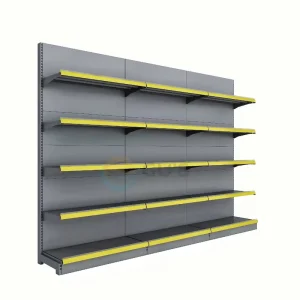 Factory Custom Modern Multi Case Metal Gondola Supermarket Shelf Retail Shop Rack Display Stand for General Store Sale
