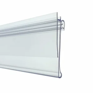 Factory Custom Plastic Price Tag Holder Clear Gondoa Data Strips PVC Label Holder For Wire Shellving