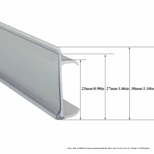 Factory Custom Price Tag Holder Label Extrusion Label Holder Data Strip For Supermarket Display