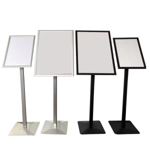 Factory Custom Printing Shopping Mall Parking Lot Brand Signs Stainless Steel Three dimensional Rotatable Display Stand