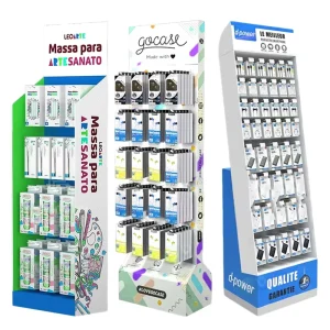 Factory Custom Product Hook Display Racks Phone Accessories Pegboard Display Shelf PVC Cardboard Display Stand with Hook Peg