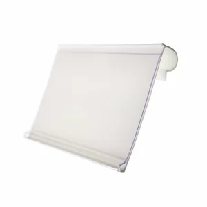 Factory Custom Quality Pvc Plastic Scan Paper Label Holders Flip Ticket Scanning Hooks Price Tags Holders for Wire Shelf