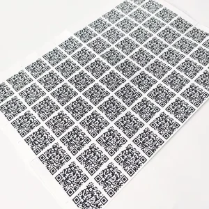 Factory Custom Reusable Barcode QR Code Sticker Printing