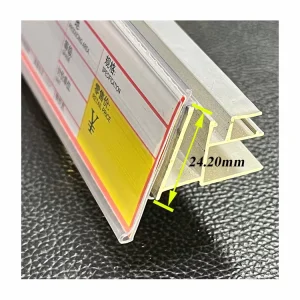 Factory Custom Shelf Label Holder PVC Shelf Price Tag Plastic PVC Shelf Data Strip for Supermarket