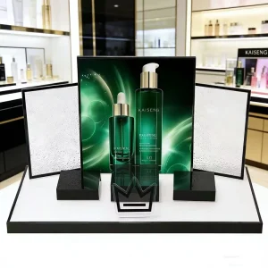 Factory Custom Skincare Display Delicate Perfume Display Stand Double Acrylic Display Props Acrylic Display Fixtures