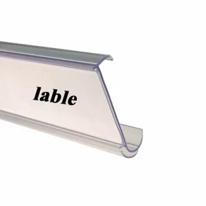 Factory Custom Supermarket Pharmacy Convenience Store Price Strip Holder Clear Price Tag Plastic Supermarket Plastic Data Strip