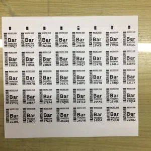 Factory Custom Vinyl Paper Variety QR Barcode Label Packaging Sticker Sensor Top Label