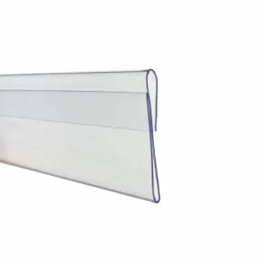 Factory Customized Food PVC Shelf Strip Tag Holders UPC Transparent Price Data Strip Holder For Supermarket Store