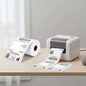 Factory-Customized PP Synthetic Barcode Adhesive Label Waterproof and Tear-Resistant for Frozen Storage