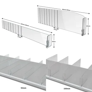Factory Customized Plastic Shelf Divider Clear Acrylic Shelf Dividers Retail Shelf Divider with Magnetic