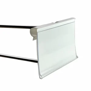 Factory Customized Plastic Tag Holder Transparent PETG Price Label Holder Hook Shelf Data Strip For Retail Shelving Hooks