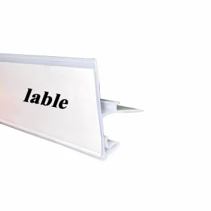 Factory Customized Store Merchandise Shelf Price Tag Holder Display PVC Price Holder Data Strip For Supermarket Shelf