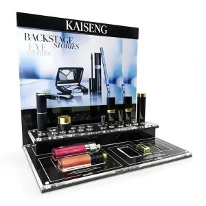 Factory Deluxe Custom Makeup Brand Acrylic Counter Retail Lipstick Countertop Perfume Showcase Display Counter