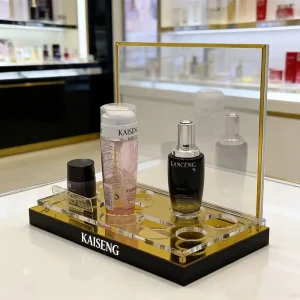 Factory Deluxe Custom Specialty Acrylic Display Rack for Beauty Skin Care Products Perfume Cosmetics Makeup Nail Display