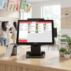 Factory Direct 15inch True Flat Multi Point Touch Panel POS System Desktop Cash Register Machine for Retail Store