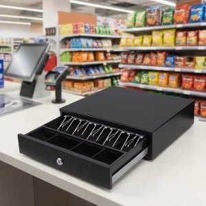 Factory Direct 330mm Cash Drawer Electronic POS Metal Cash Box 4Bill 4Coin Cash Register Drawer for Supermarket