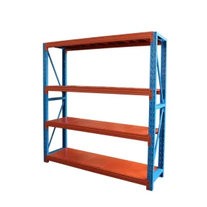 Factory Direct 4 Tier Steel Display Shelf Rack Iron Adjustable Showing Rack Industrial Storage Shelving Supermarket