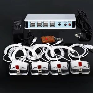 Factory Direct 8 Port Anti Theft Alarm Device Remote Control Smartphone Notebook Security Display