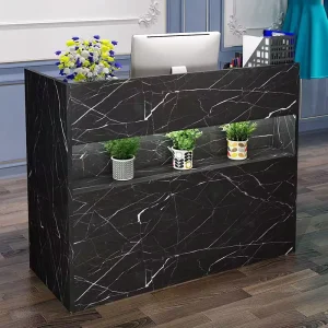 Factory Direct Melamine Wood Shop Cash Counter Design Checkout Counter
