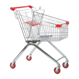 Factory Direct Metal Supermarket Shopping Trolley Cart With Baby Seat